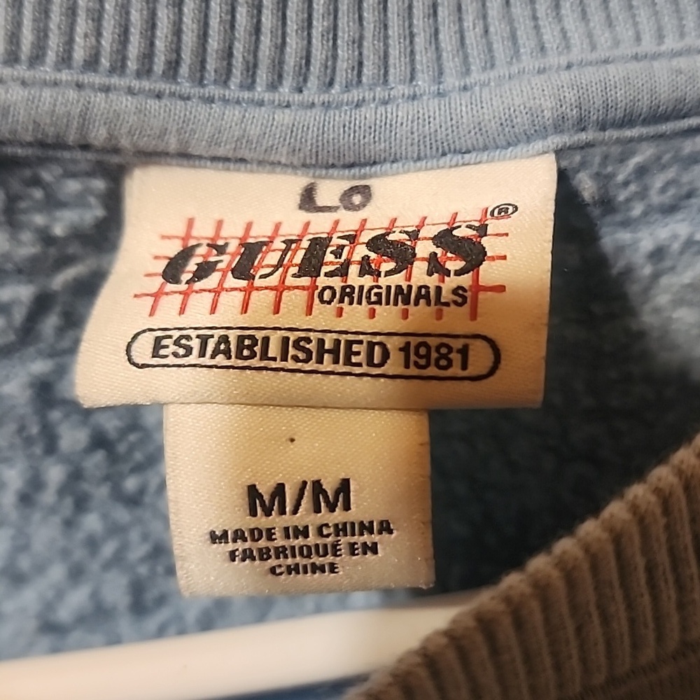 Vintage Guess Crewneck Sweater Size Medium Cotton Y2k - Picture 5 of 7